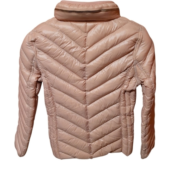 Michael Michael Kors Packable Down Jacket with Hidden Hood Blush Pink Size Small - Picture 2 of 6